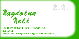 magdolna nell business card